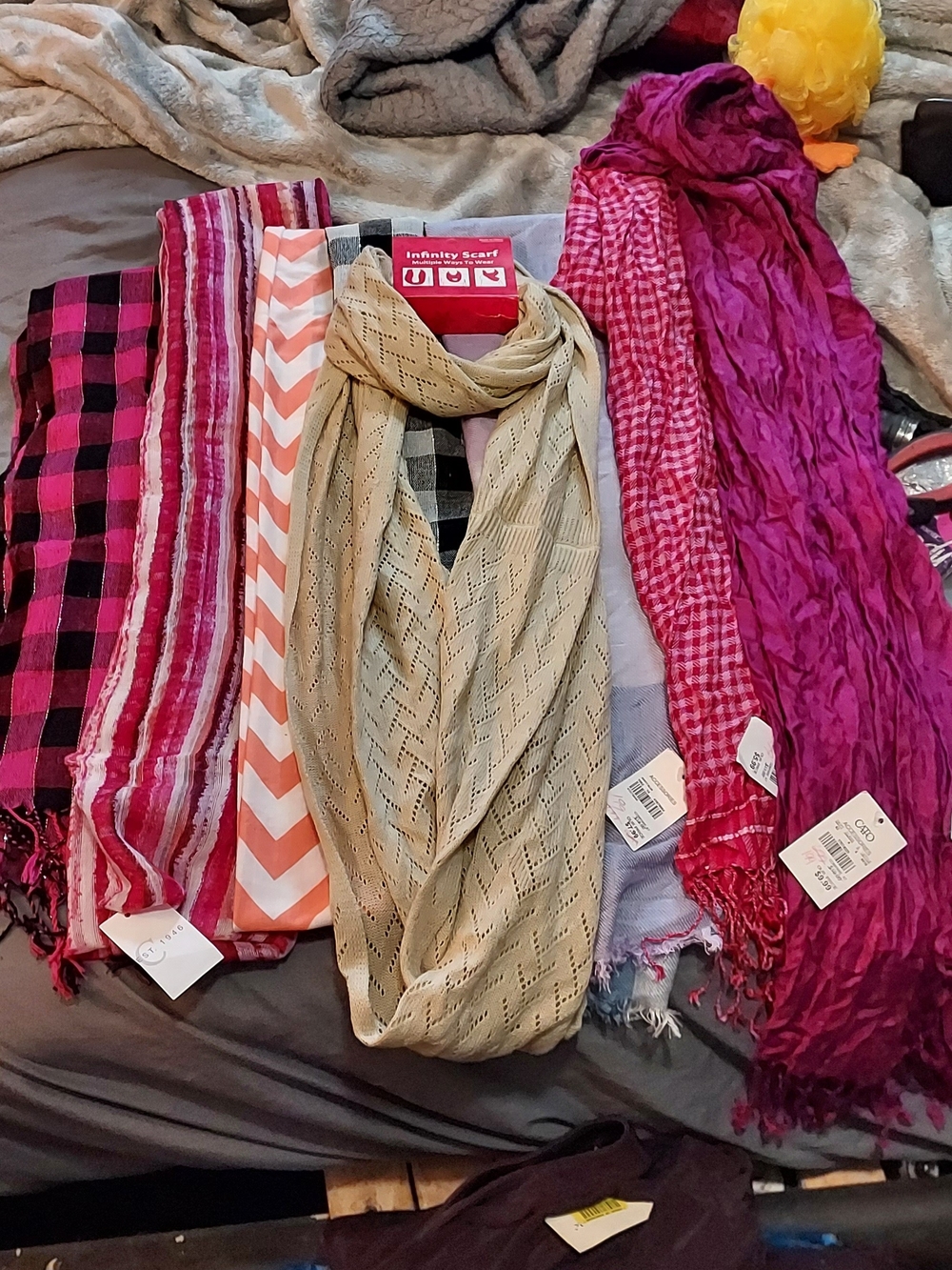 Infinity Scarf - Beige Lightweight Knit